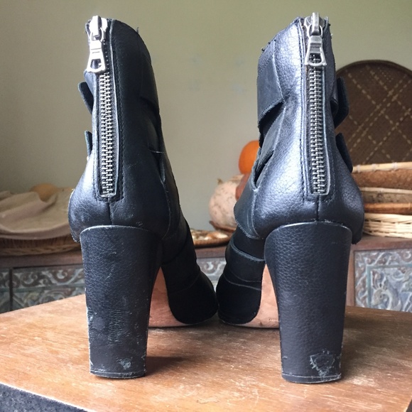 Leather Strappy Boots - Picture 2 of 2